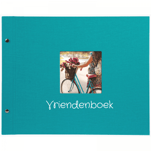 gepersonaliseerd schroef fotoalbum 28893 turquoise